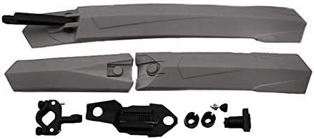 Annong Bike Bicycle Mudguards Mountain MTB Cycling Fender Front &amp; Rear Mud Guard Set (grey)