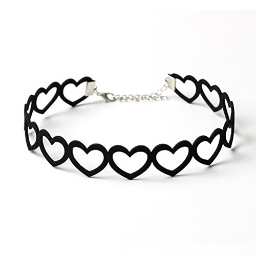 Tinksky Choker Necklace for Women Girls, Black Classic Velvet Stretch Gothic Tattoo Lace - Gift for Lovers, Valentine and Wedding