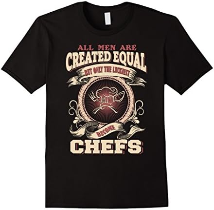 Men's All Men Created Equal The Luckiest Become Chefs 3XL Black