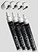 Inspired By Craft Bright White Liquid Chalk Markers Best for Kids Craft, Teacher Supplies, Bistro Chalkboard, Premium Chalk Ink, 6mm, Chisel Tip, 4 Piece