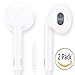 2 Pack Earbuds, Vimme Earbuds In Ear Headphones with Microphone Mic & Remote Earphones for iPhone 6s 6 Plus 5s 5 4s 4 SE iPad iPod 7 8 7s IOS S8 S7 S6 Note 1 2 3 Earbuds Earphones