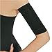 2-in-1 Women's Elastic Compression Arm Sleeves - Slimming Shapers for Weight Loss & Sport Fitness, Black + Nude