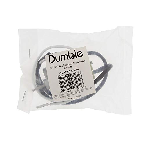 Dumble 12V RV Vent Fan Motor Replacement with D-Shaft - RV Fan Motor, Camper Vent 12 Volt Motor, RV Exhaust Fan Motor - Thumbnail 5
