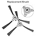Robot Vacuum Cleaner Replacement Kit, 2pcs Side Brush, 1pcs Sponge Filter, 1pcs Rolling Brush
