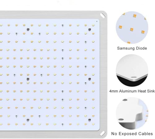 Aokyoung LED Grow Light 1000W with Samsung LM281B+ Diodes (Includes IR) 3x3 Ft Coverage Dimmable Full Spectrum LED Grow Lamp for Indoor Plants Greenhouse Seeding Veg & Bloom