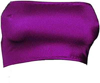 Fantaystore Purple Boobtube Top Strapless Plain Basic Womans - B28