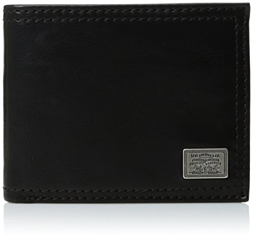 Levi s men s traveler wallet with ornament logo, black,…