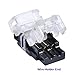 QIJIE 3528 LED Strip Connector 8mm 2 Pin for Non-waterproof and Silicon Waterproof (Not PU and Epoxy) Tape Light, Efficient Wire To Board Terminal Splicer,No Wire,10 PCS