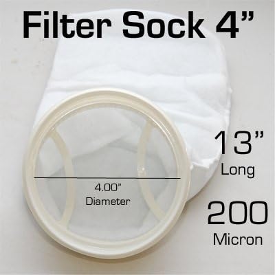 Odyssea Filter Sock S 4" x 13" 200 Micron Aquarium Felt Bag