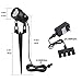 ALOVECO Landscape Lighting, 12V LED Low Voltage Landscape Lights Waterproof Outdoor Spotlights Plug in, Warm White Garden Lights for Driveway Yard Lawn Patio Swimming Pool (4 Pack)