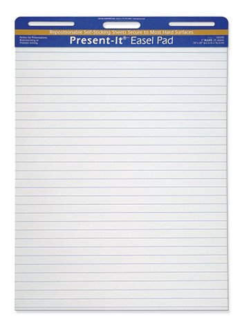 Pacon Corporation PAC104392 Present It Easel Pad 1In Ruled 25Shts 25X30