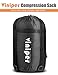 Viniper Sleeping Bag, Comfort, Waterproof and Lightweight Envelope Sleeping Bag with Compression Sack Perfect for 4 Season Traveling, Camping, Hiking, Outdoor Fit Kid Women Men (Orange + Gray)