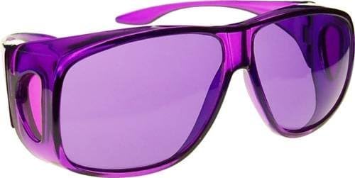 Violet (Purple) Color Therapy Glasses, Large Fit Over Style [Available in Other Colors]