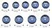 3 Pack - Middle Line Silicone Wedding Band - Silicone Wedding Ring - Black with Blue, Grey, Red