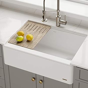 Kraus 30 Bellucci Apron Granite Quartz Workstation Kitchen Sink