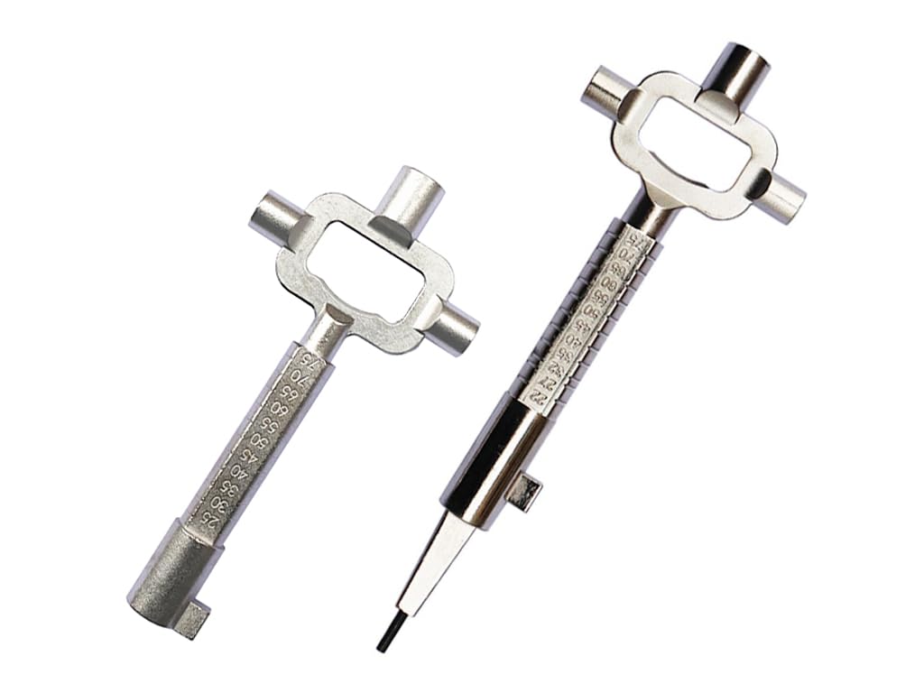Anlising 2PCS Universal Construction Key, Building Universal Key, 6 in 1 Construction Master Key, Architect Key, Multifunctional Construction Key, Construction Site Key, for Angle Measurement