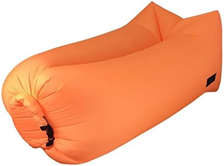 Portable Inflatable Lounger Bag Lazy Sofa Sleeping Bag (Orange)