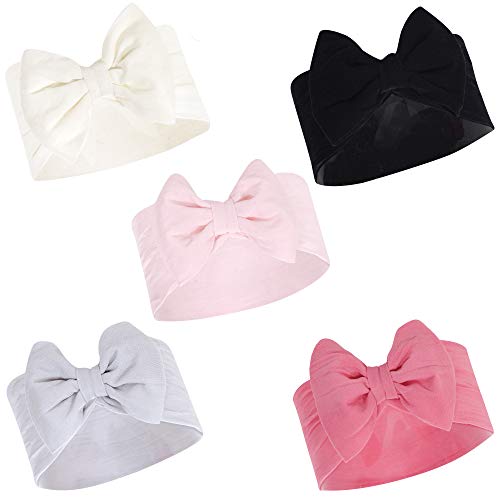 Hudson Baby Unisex Cotton and Synthetic Headbands, Cream, 0-24 Months