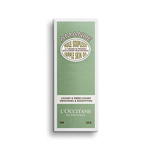 L'Occitane Smoothing & Beautifying Almond Supple Skin Body Oil, 3.3 Fl Oz