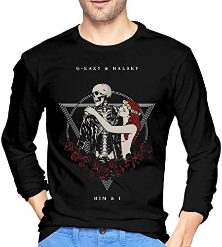 WSSM G-Eazy Halsey Him and I Men's Crewneck Long Sleeve T-Shirts Tees