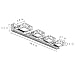 comeonlight 12W Bathroom Vanity Light, LED Crystal Make Up Mirror Light, 4-Lights Daylight White 1200 Lumen Bathroom Vanity Lighting