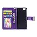 iPhone 6S Case/iPhone 6 Case, IZENGATE [Classic Series] Wallet Case Premium PU Leather Flip Cover Folio with Stand for Apple iPhone 6 (2014) / Apple iPhone 6S (2015) (Purple)