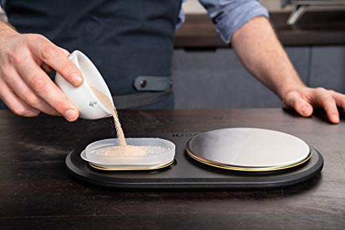 Ooni Dual Platform Digital Scales - Digital Baking Cooking Scales - Digital Kitchen Food Scales - LCD Display with Batteries - Ooni Pizza Oven Accessories