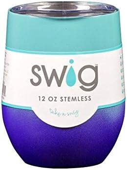 LRoseSouthern Swig Occasionally Made Swig Wine Cup (Seafoam/Purple Ombre)