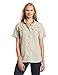 Columbia Women’s PFG Bahama Short Sleeve Shirt, Fossil, X-Small