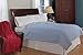 Soft Heat Luxury Micro-Fleece Low-Voltage Electric Heated Full Size Blanket, Slate Blue