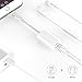 iPhone7 / 7 Plus Splitter & Dual Lightning Adapter INGOUE 2 Lightning Port Headphone Apple Audio and Charge Adapter Accessories for iPhone 7/7 Plus/ 6 / 6 Plus / 6S / 6S Plus and so on. … (White.)