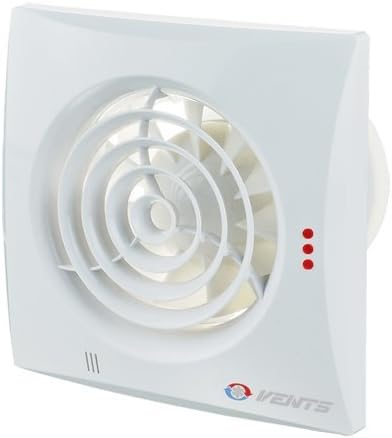 Extractor Fan quiet - it is not silent, it is quiet! - with Timer and Shutter, 4 inch / 100mm by VENTS