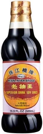 Soy Sauce, Pearl River Bridge Superior Dark ,16.9-Ounce Plastic Bottles (24 Packs)