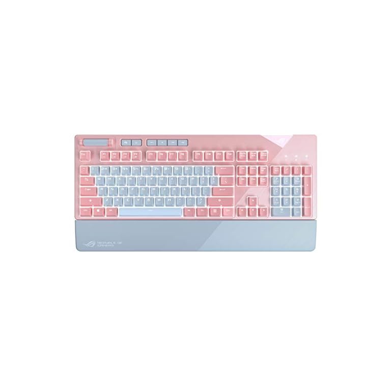 ASUS ROG Strix Flare Pnk (Cherry MX Red) Limited Edition Mechanical Gaming Keyboard with Switches, Aura Sync RGB…