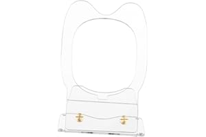 Crovakeu 1-Pack White Acrylic Desktop Stand for JBL Clip 4, Holder with Anti-Slip Base, Display Dock & Protective Case (White