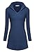 Ninedaily Women Long Sleeve Scoop Neck String Hoodie Shirts With Kangaroo Pocket