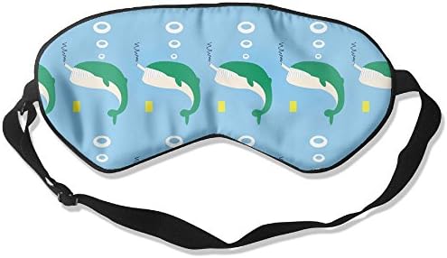 GUOFULIN Sleeping Eye Mask Shark Smoke Silk Adjustable Eyeshade Silk Mask Shade