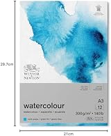 Winsor & Newton Watercolour Paper Pad A3 300 gsm 12 Sheets Cold Pressed view 8