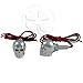 Red Skull LED License Plate Bolts Accent Light Fastener Motorcycle Car Tag