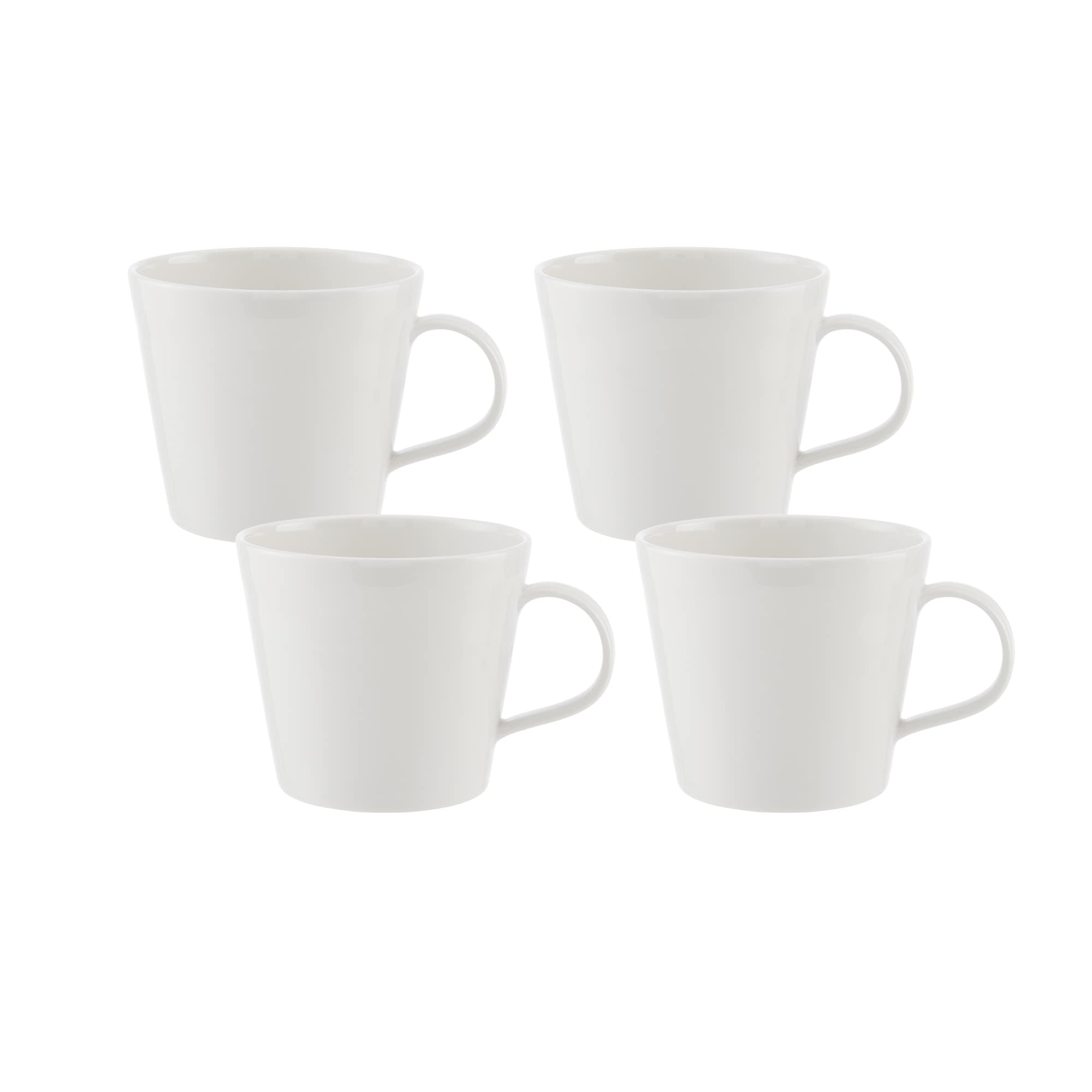 Royal Doulton 1815 Pure S/4 Mugs 400ml/0.7pt, White