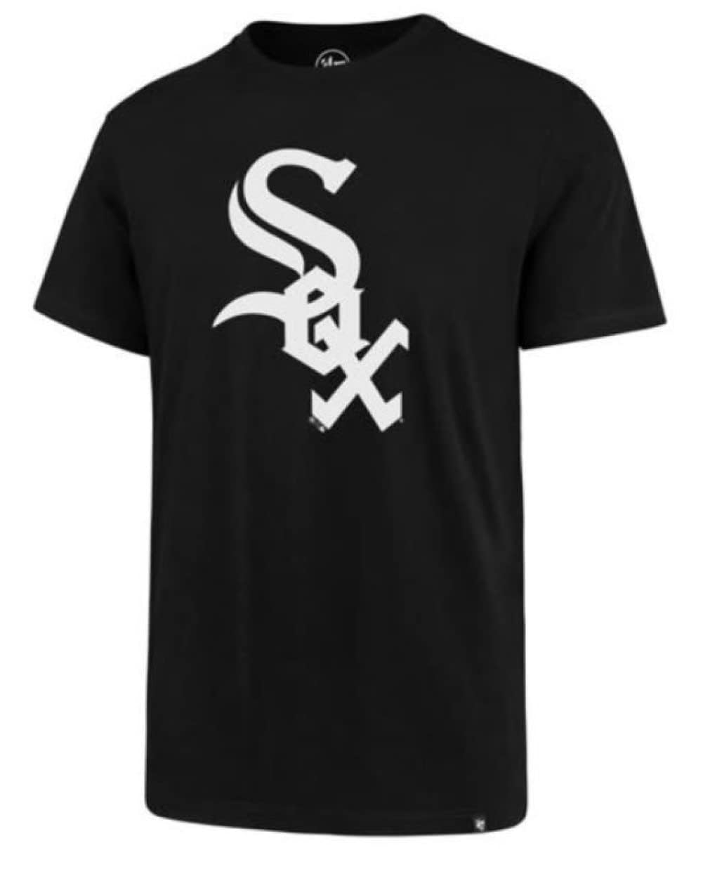 Photo 1 of 47 MLB Men's Team Color Imprint Primary Logo Word Mark Short Sleeve Baseball T-Shirt - Chicago White Sox Black X-Large