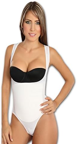Star Shapewear Women's Faja Top Less Full Back Body Shaper Thong with Latex