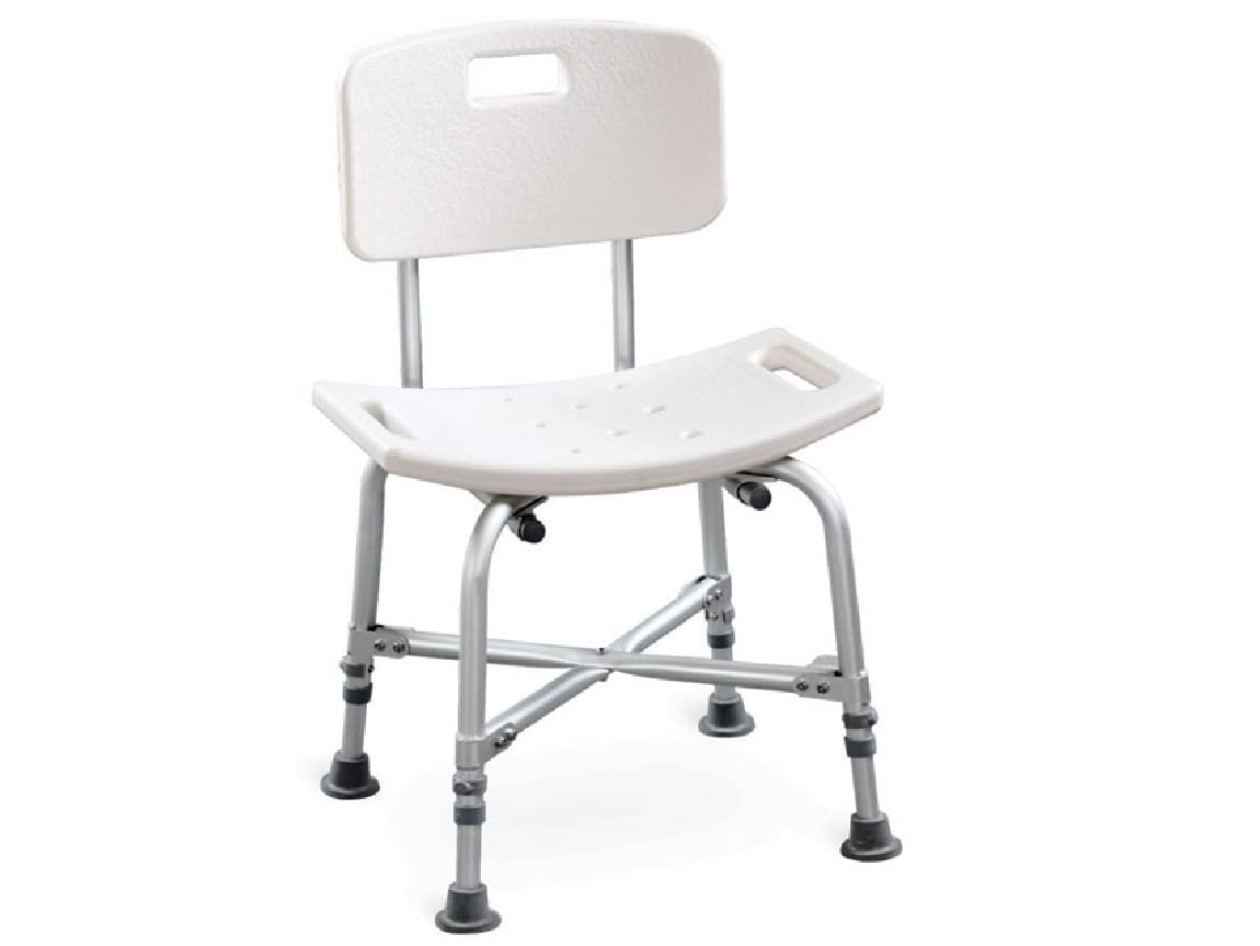 GIMA Bath Classic Tough Chair with Backrest, Capacity 150 kg