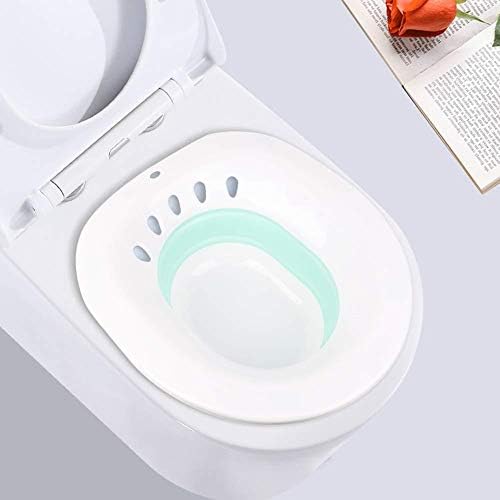 hinffinity Foldable Smooth Bathtub Sitz Bath For Over The Toilet Postpartum Care, Anal Postoperative Care Basin, For Hemorrhoids And Perineum Treatment, For Pregnant Women And Elderly