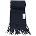 Alpine Swiss Mens Plaid Scarf Soft Winter Scarves Unisex,Solid Navy,One Size