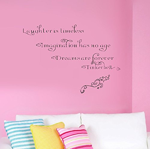 fdvbdf wall sticker decor love Laughter Is Timeless Imagination Has No Age Proverbs Quotes Home Room Decor