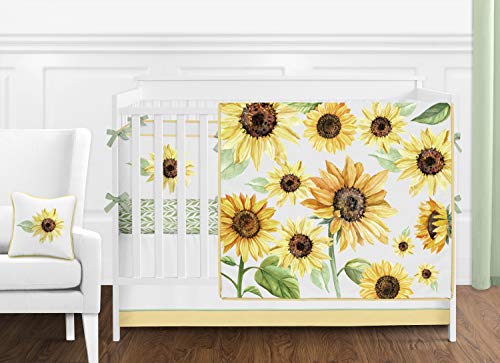 sunflower crib bumper