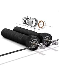 PaSai Jump Rope, Speed Jump Rope for Boxing, Workout, MMA Training, Fitness, Crossfit, Crossrope, Jump Ropes for Adults