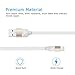 Vomach iPhone Charger Cable 3-Packs 6FT (1800mm) Long Lightning USB Cable 8 Pin Fashion Data Cable for iPhone and Other IOS System White