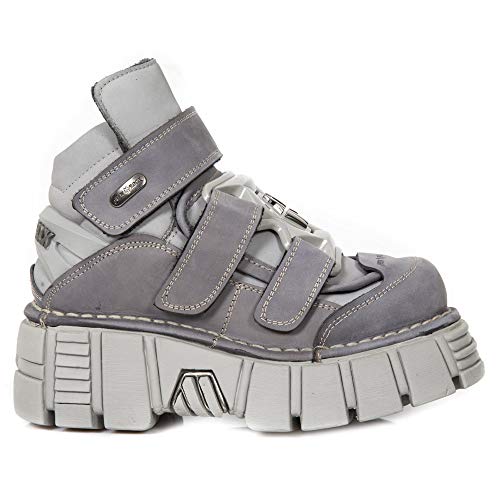 New Rock NR M.285-S17 Grey,Silver - Boots, Metallic, Unisex (37 EU)